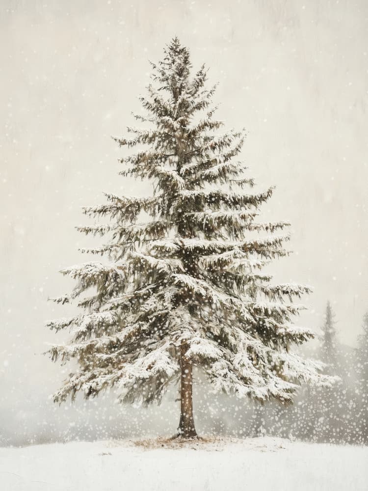 Snowy Winter Tree by Jolly and Dash — canvas wall art