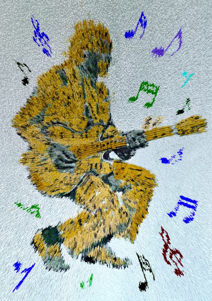 Electric Guitar Energy by Carlo Kaminski — canvas wall art