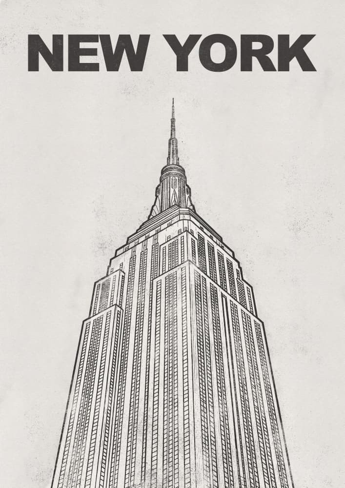 New York Empire State by Nicholas — canvas wall art