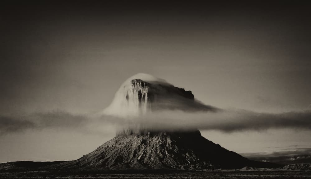 Desert Mountain Mist by Ariel Ariel — canvas wall art