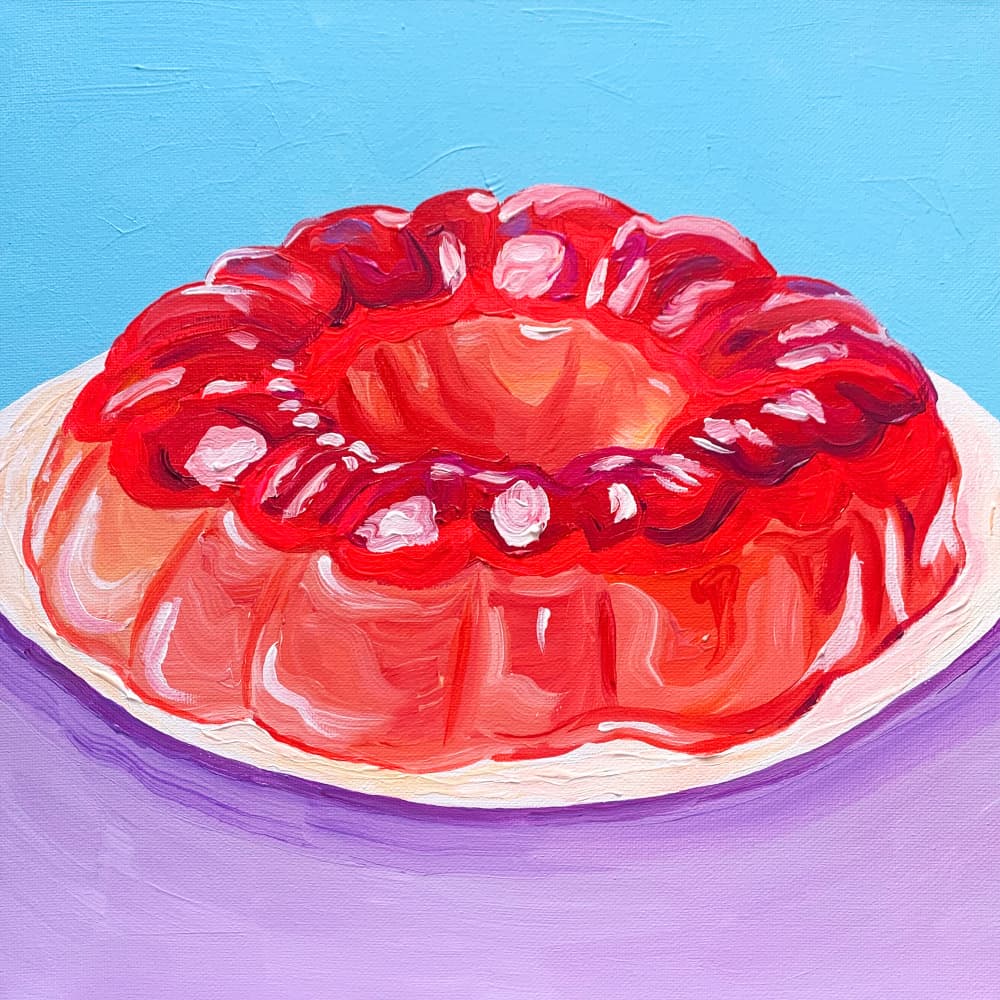 Vibrant Jello Mold by Pauline Wegman | Key and Sea Creative — canvas wall art