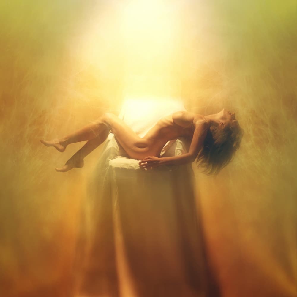 Golden Ethereal Nude by Yaroslav Vasiliev-Apostol — canvas wall art