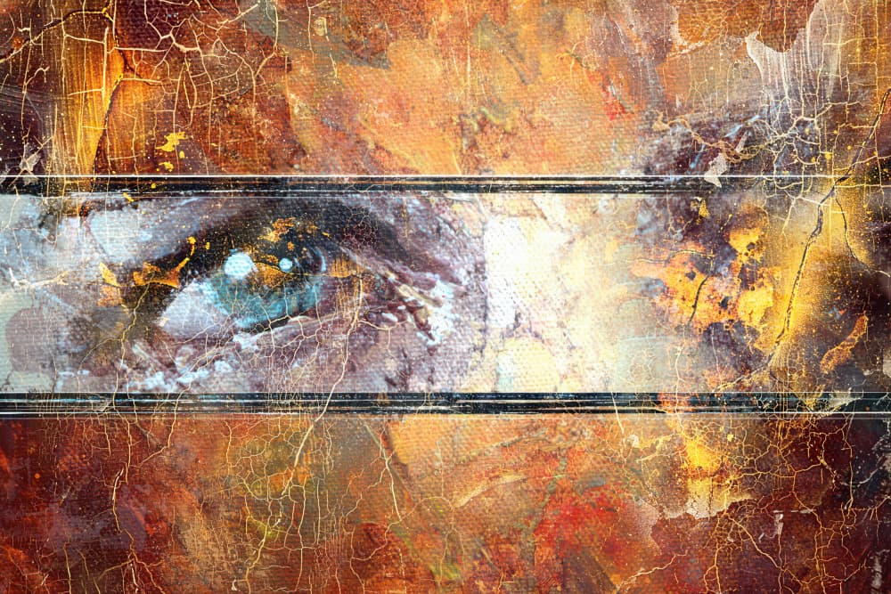 Mystic Cracked Eye by Rafal Kulik — canvas wall art