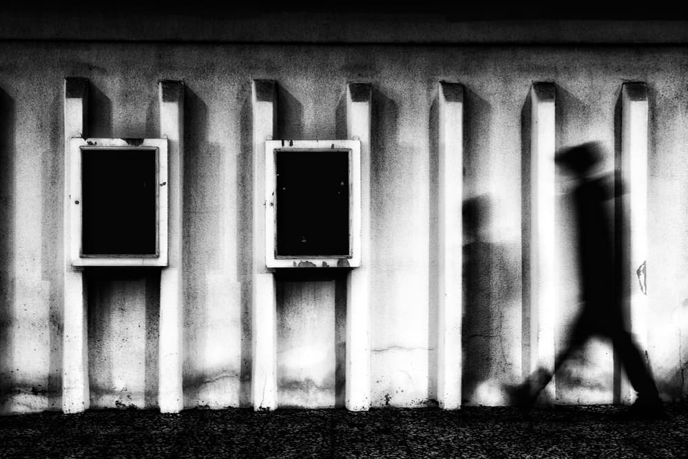 Urban Shadow Figure by Ali Ayer — canvas wall art