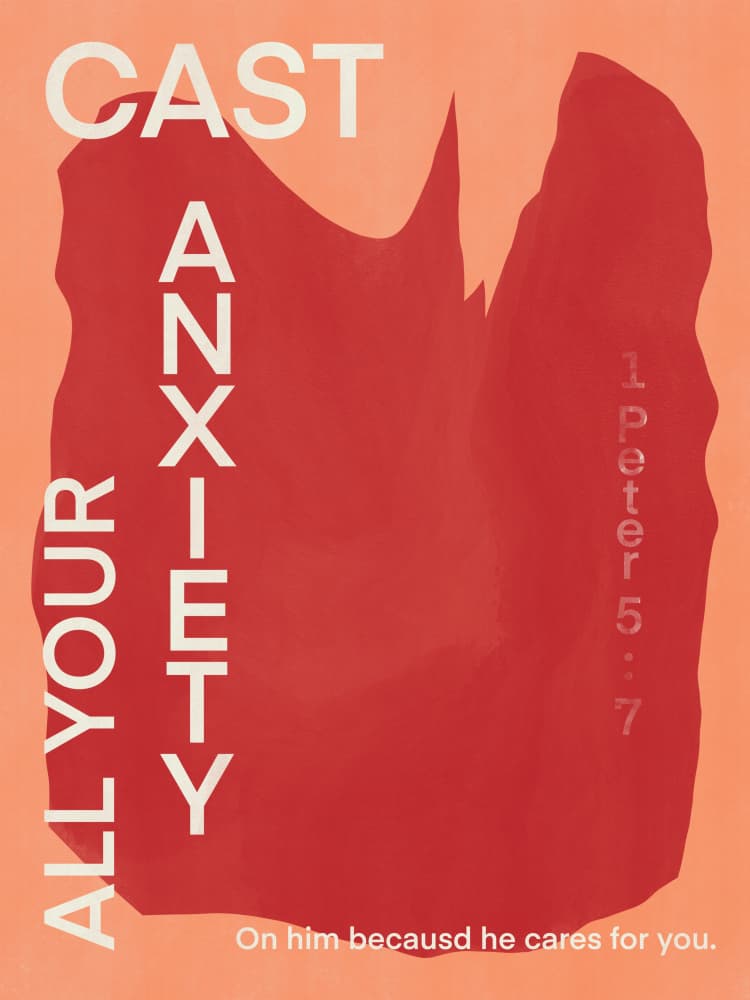 Cast Your Anxiety by Little Dean — canvas wall art