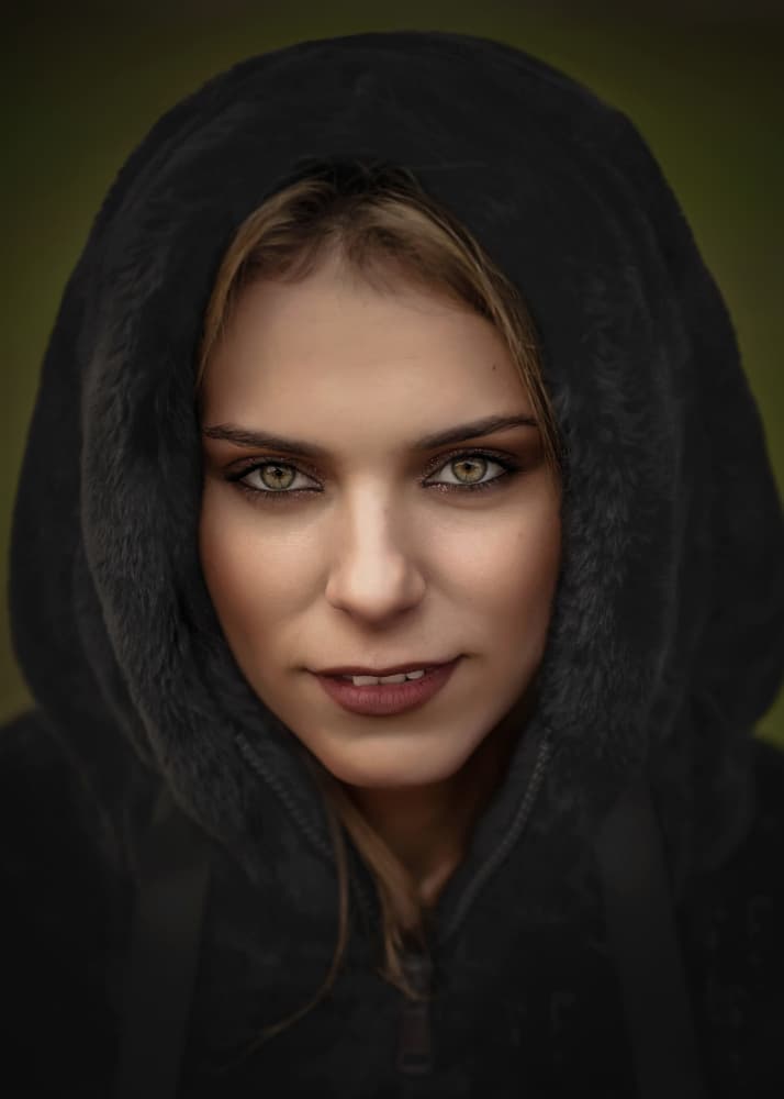 Mysterious Hooded Woman by Cristian Pavel — canvas wall art