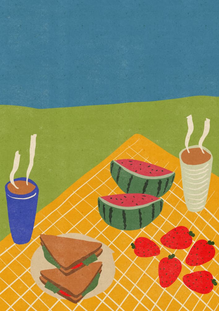 Summer Picnic Spread by Nicholas — canvas wall art