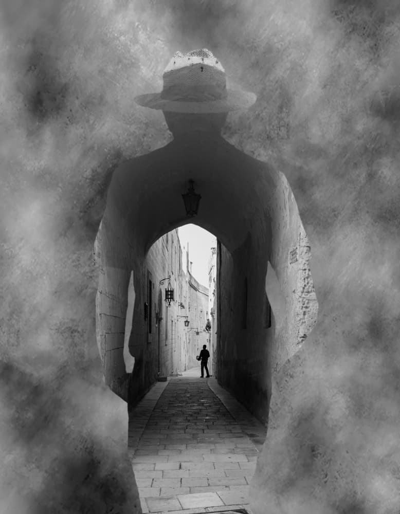 Mysterious Man's Path by Martin Agius — canvas wall art