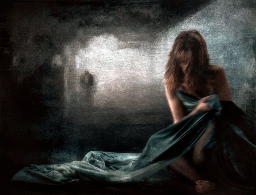 Melancholy Woman's Quiet by Charlaine Gerber — canvas wall art