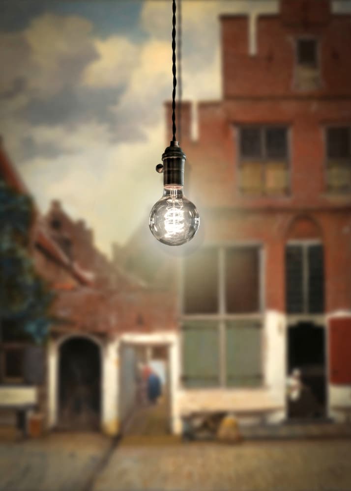 Edison Street Light by Marja van den Hurk — canvas wall art