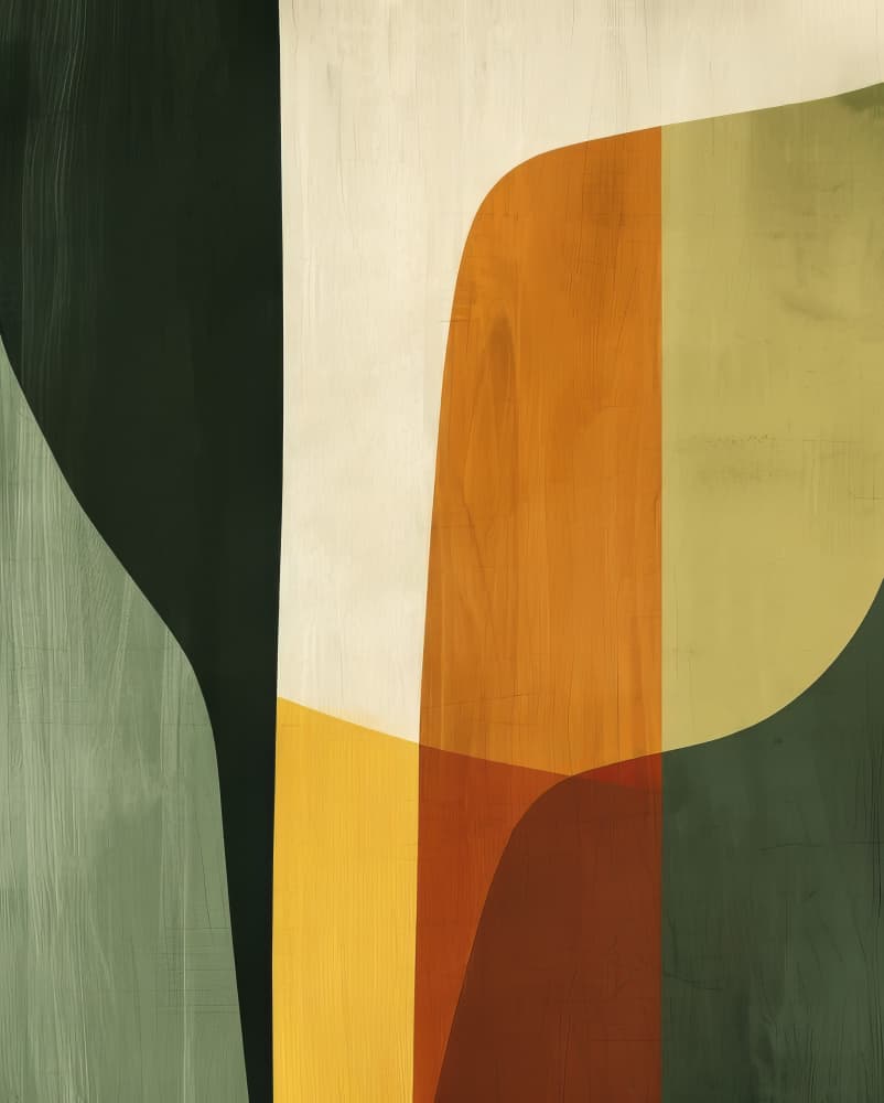 Modern Organic Forms by Bilge Paksoylu — canvas wall art
