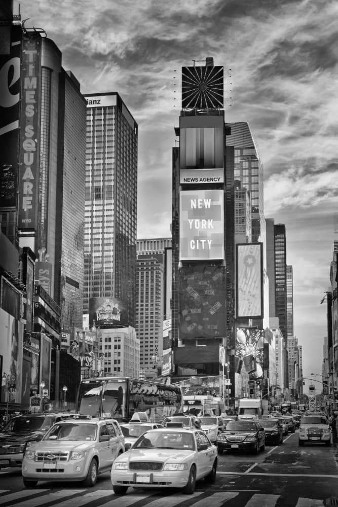 Bustling Times Square by Melanie Viola — canvas wall art