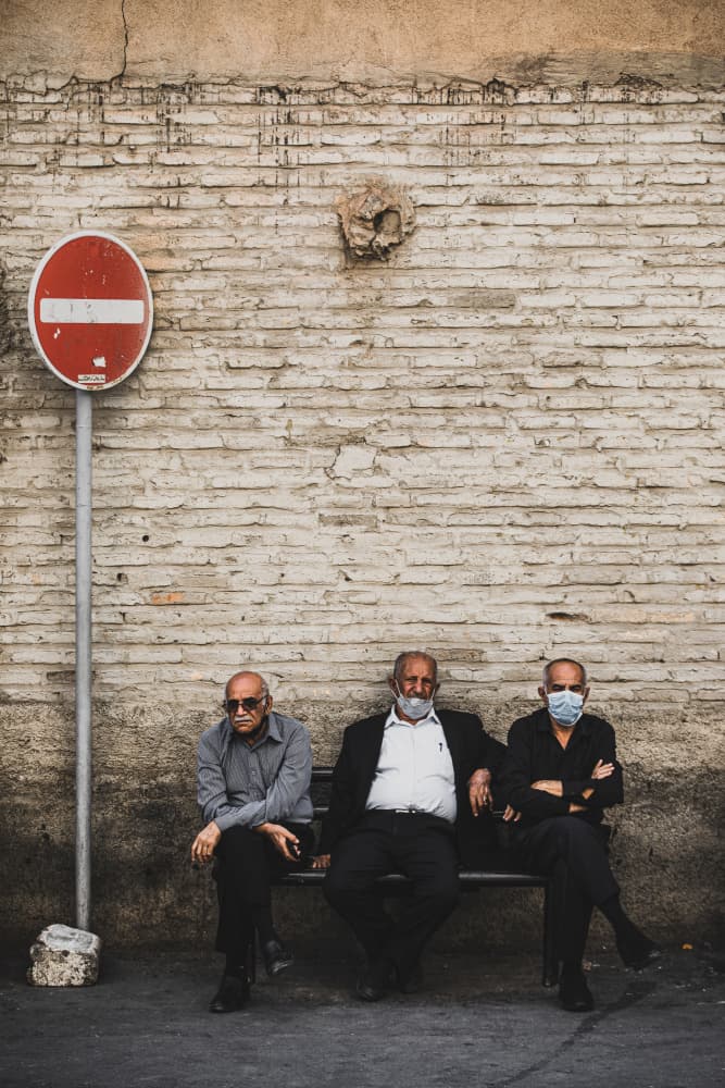 Old Men Street Scene by Marco Tagliarino — canvas wall art