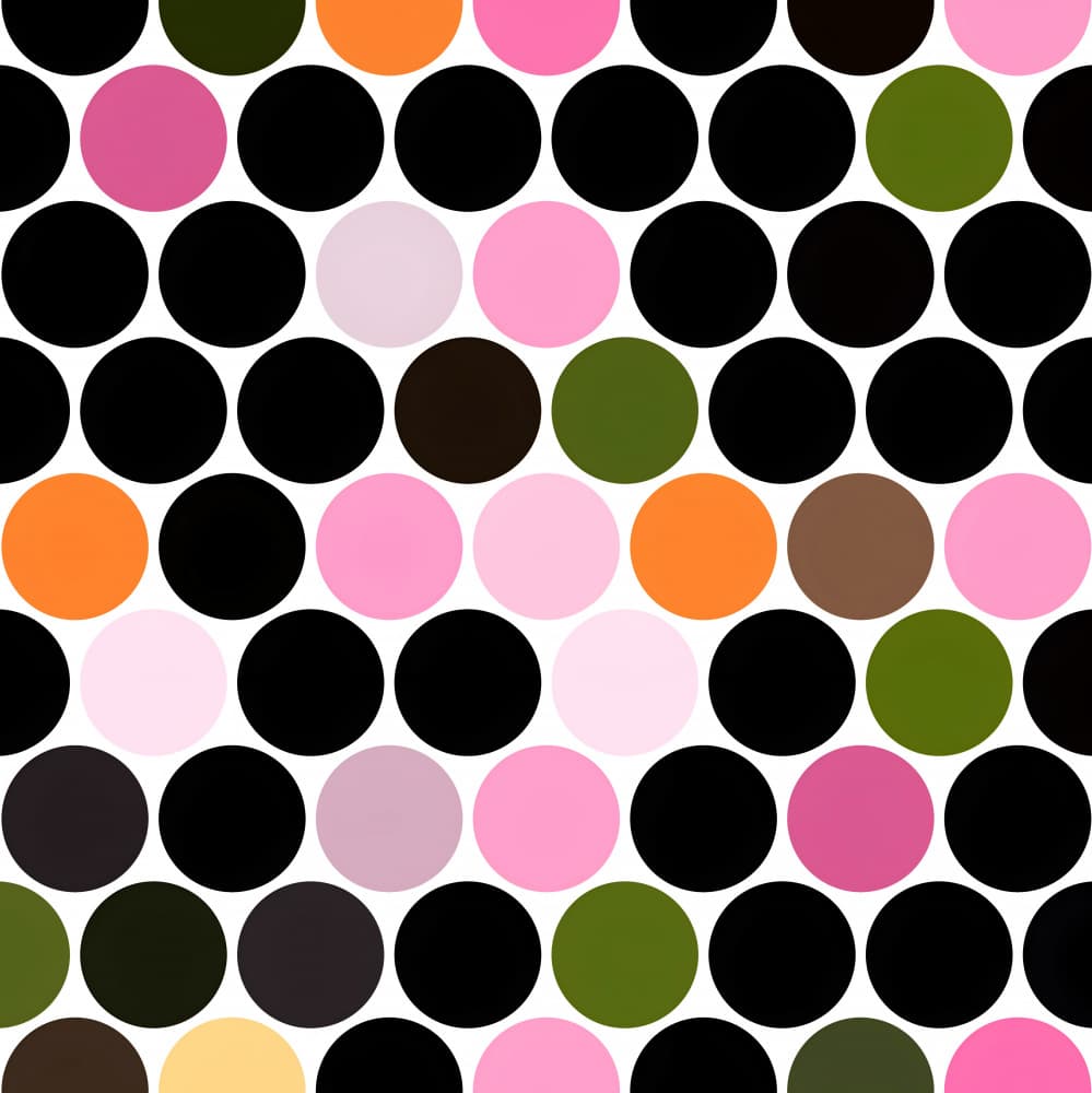 Colorful Polka Dots by Josie George — canvas wall art