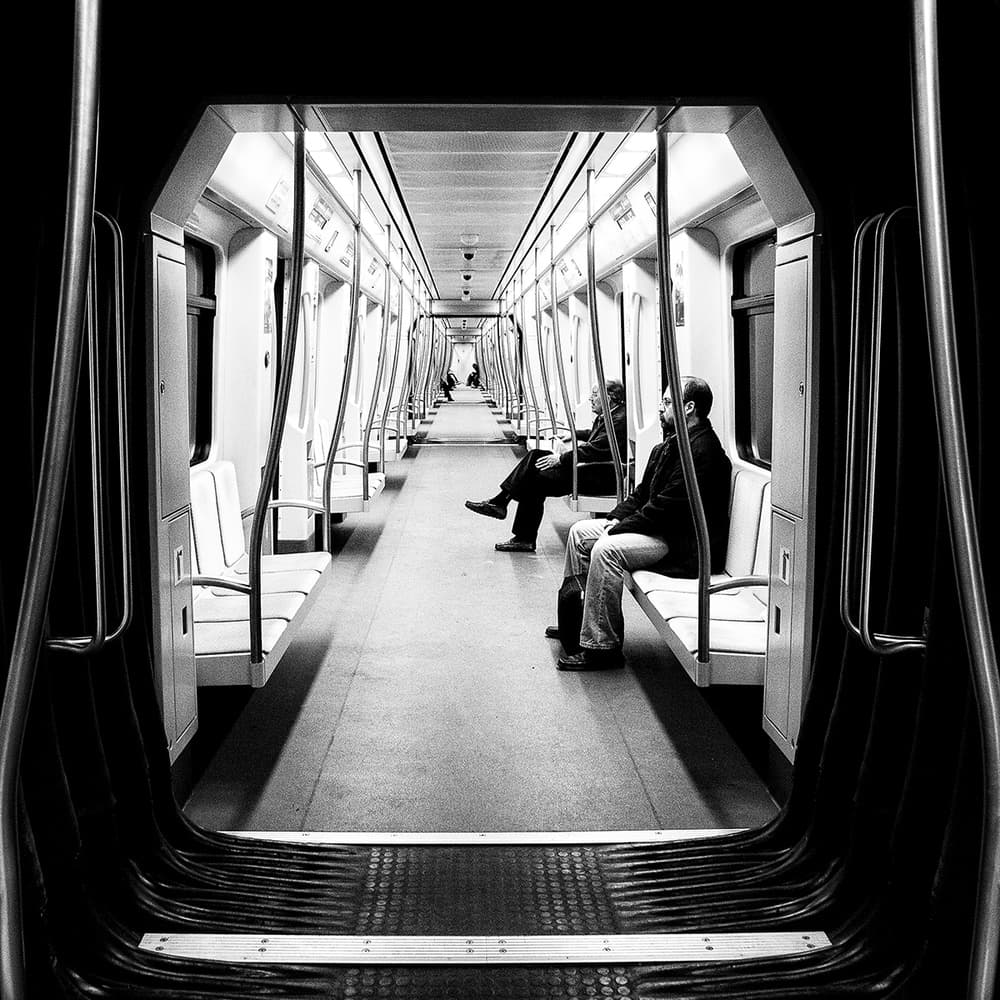 Subway Car Perspective by Massimo Della Latta — canvas wall art