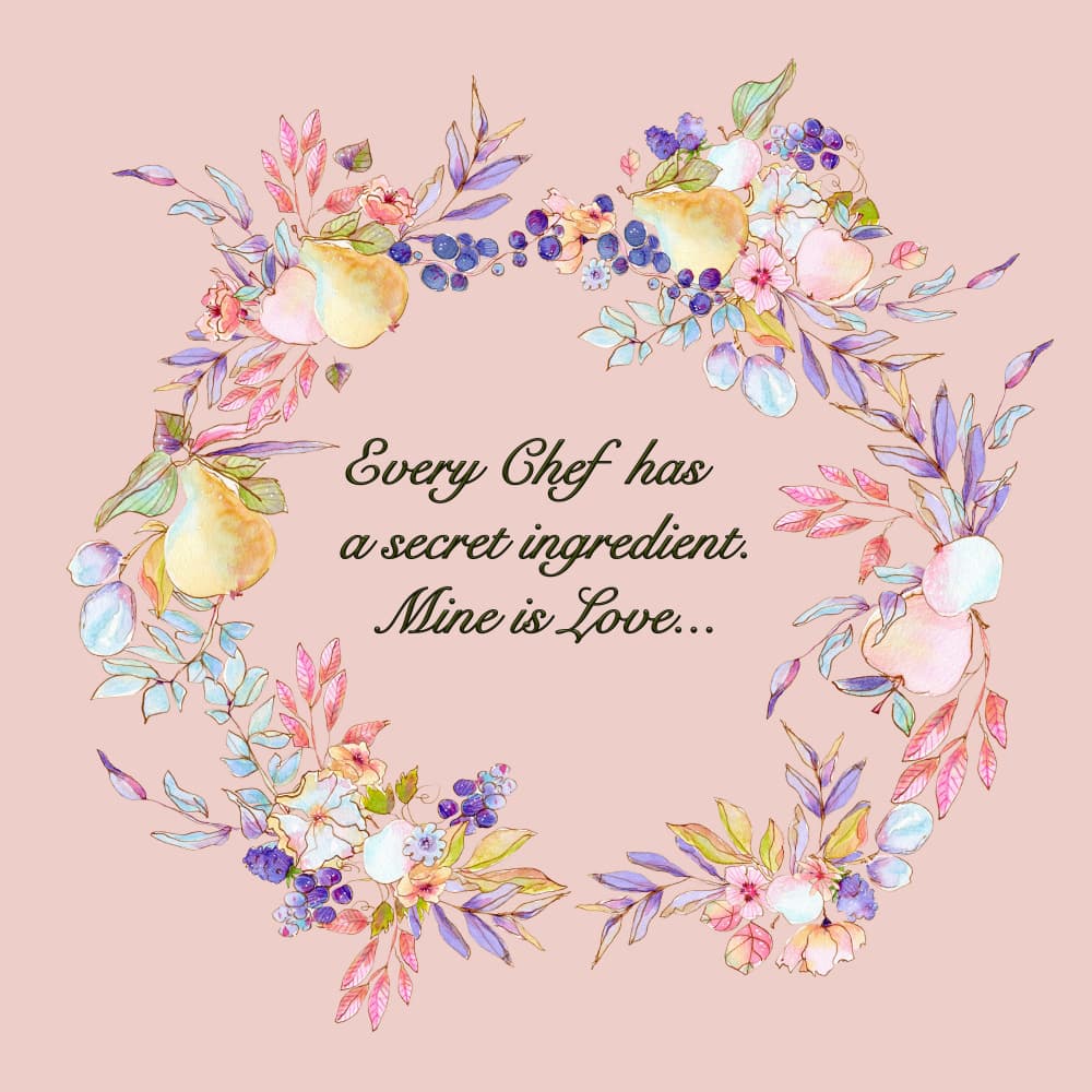 Chef's Secret Love Wreath by Bilge Paksoylu — canvas wall art