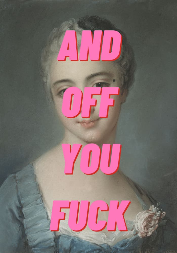 Sassy Classic Portrait by Athene Fritsch — canvas wall art