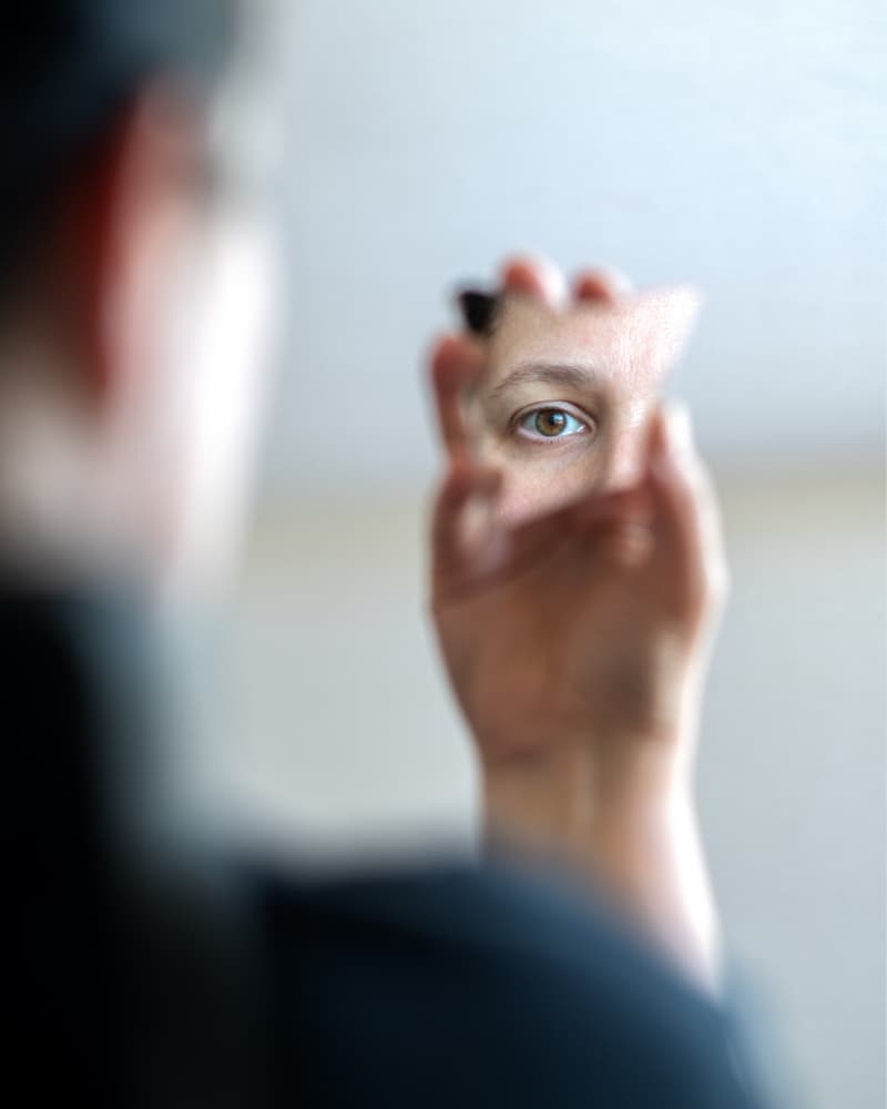 Fragmented Self Reflection by FranzStaab — canvas wall art