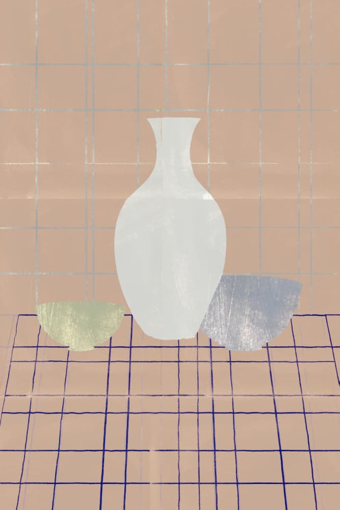 Minimalist Still Life Arrangement by casa cartissi — canvas wall art