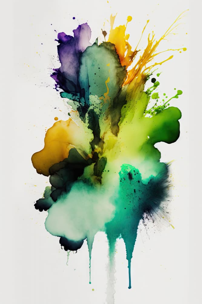 Vibrant Watercolor Splash by Mauro — canvas wall art
