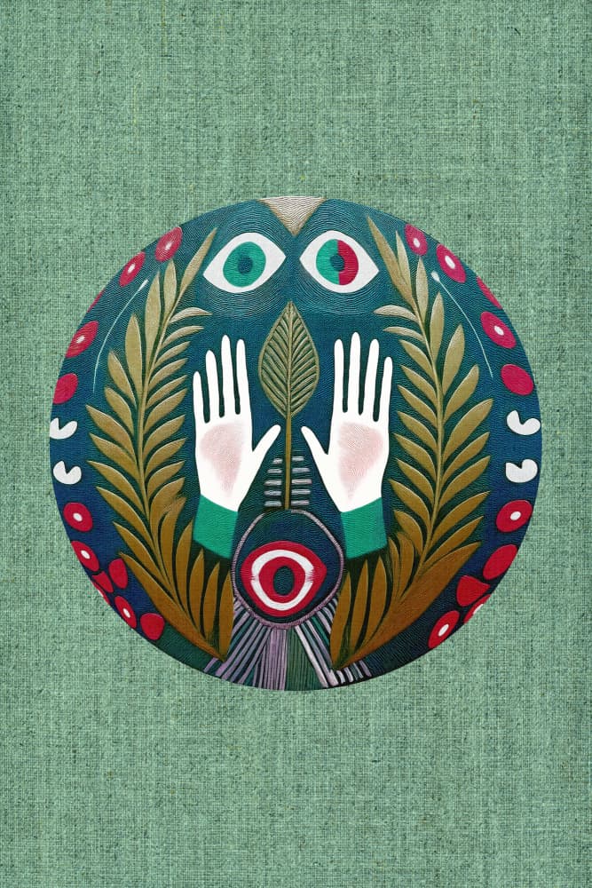 Mystic Hands And Eyes by casa cartissi — canvas wall art
