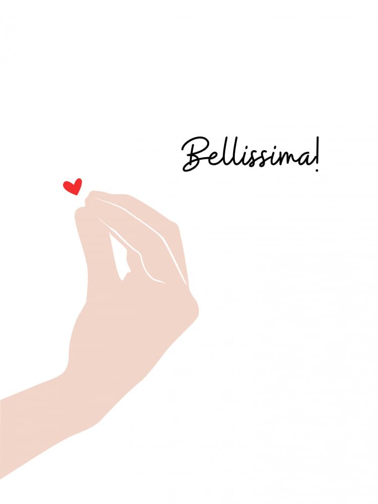 Bellissima Italian Gesture by Ohkimiko — canvas wall art