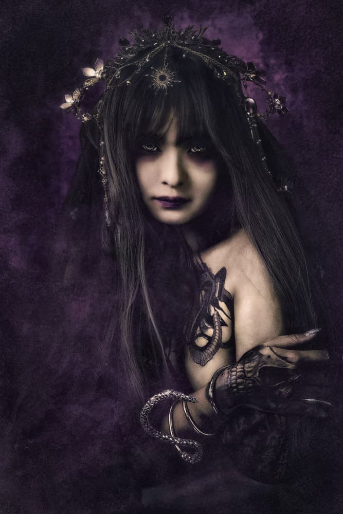 Ethereal Dark Enchantress by KOIKI — canvas wall art