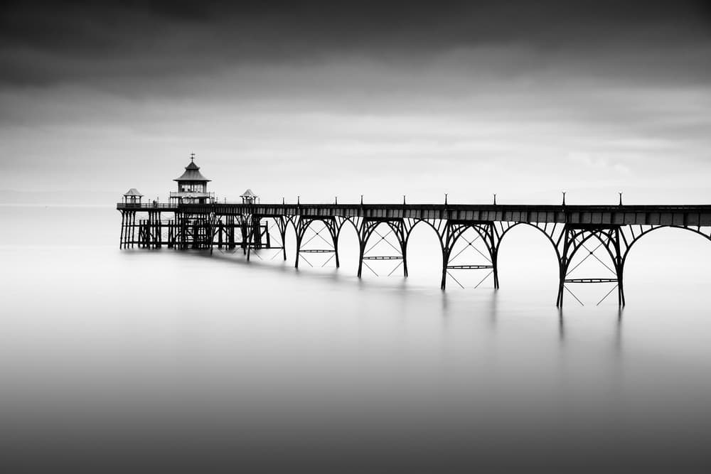 Elegant Pier Seascape by Robert Bolton — canvas wall art