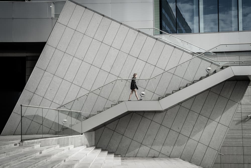 Ascending Modern Geometry by Cembrzynski Ignacy — canvas wall art