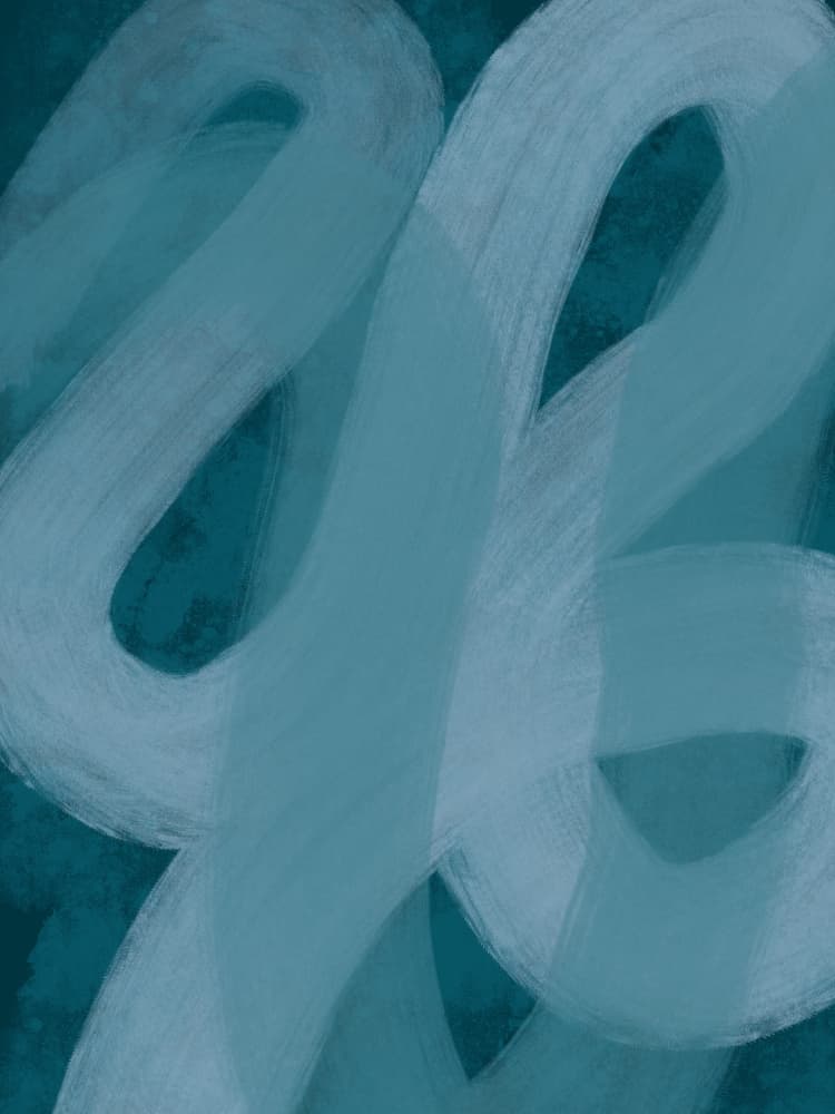 Fluid Teal Abstract by Studio Palette — canvas wall art