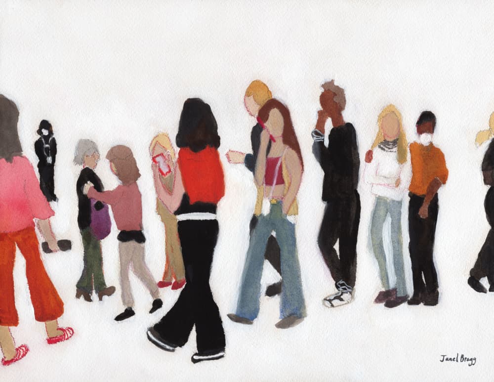 Everyday Urban Life by Janel Bragg — canvas wall art