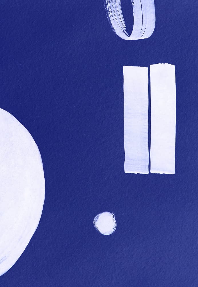 Minimalist Blue Forms by Santhosh ch — canvas wall art