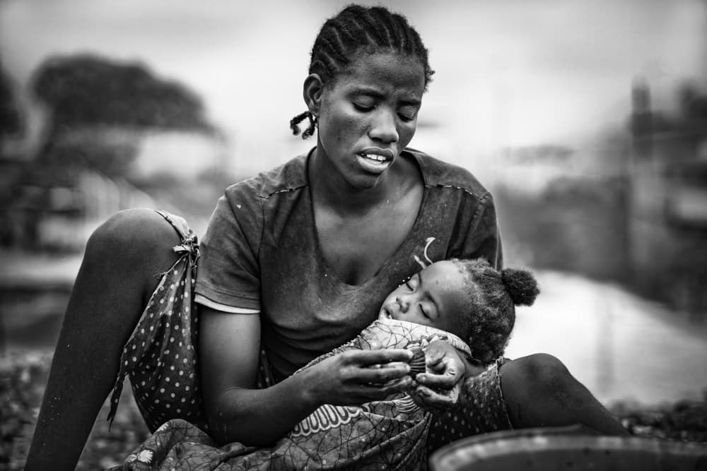 Tender Mother Child by João Coelho — canvas wall art