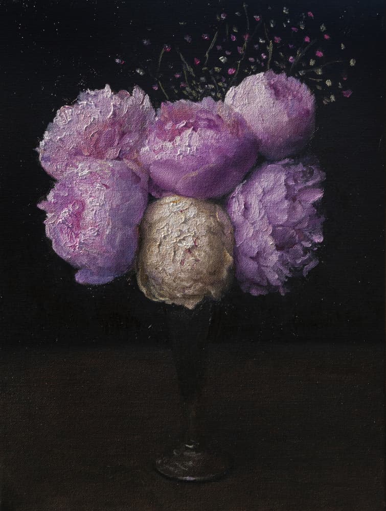 Elegant Peony Bouquet by James Zamora — canvas wall art