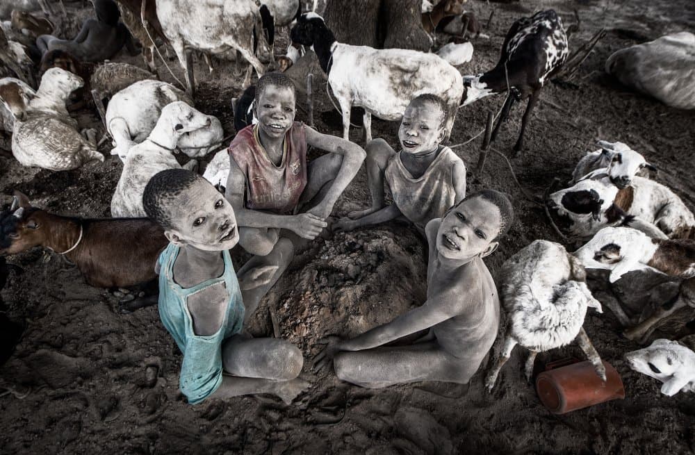 Young Tribal Friends by Joxe Inazio Kuesta Garmendia — canvas wall art