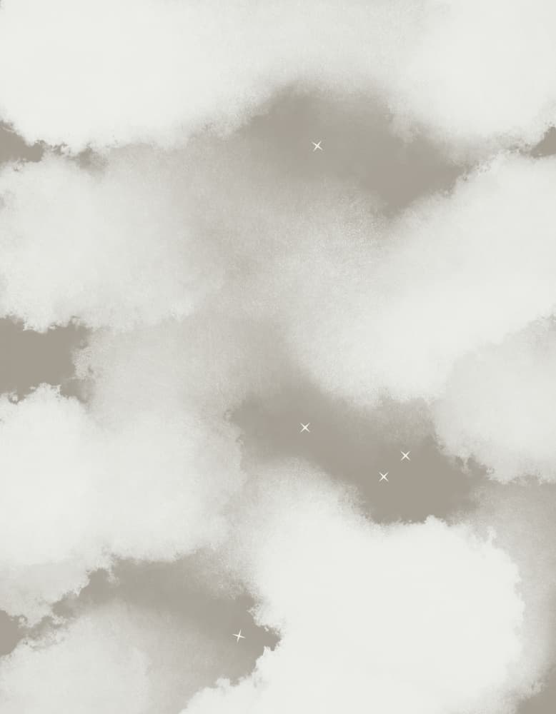 Gentle Starry Clouds by Josie George — canvas wall art