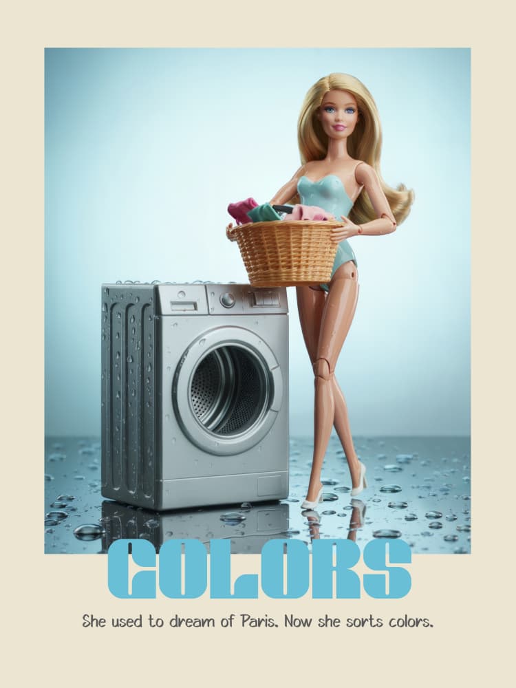 Doll Laundry Day by Andreas Magnusson — canvas wall art