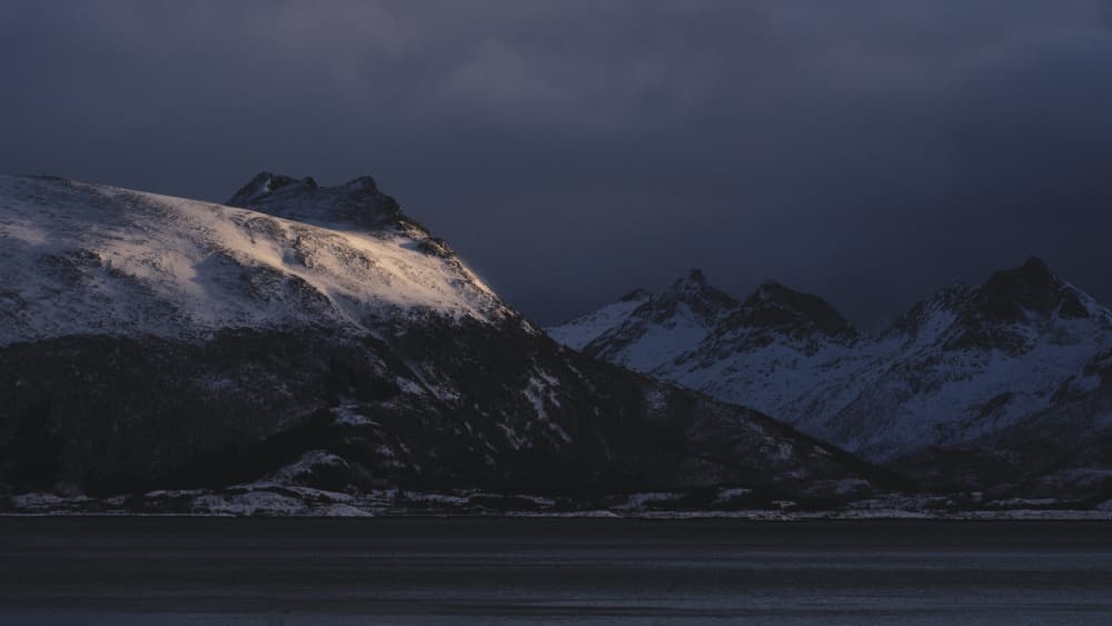 Mountain Light and Shadow by Hamed Bank — canvas wall art