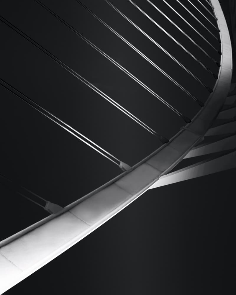 Modern Bridge Curves by Olavo Azevedo — canvas wall art