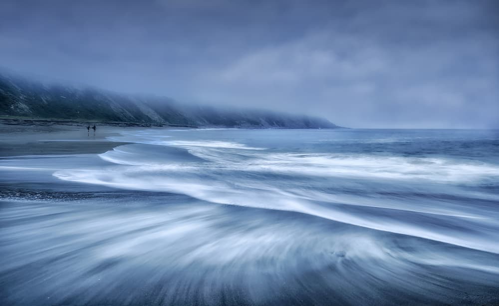 Misty Coastal Walk by Fran Osuna — canvas wall art