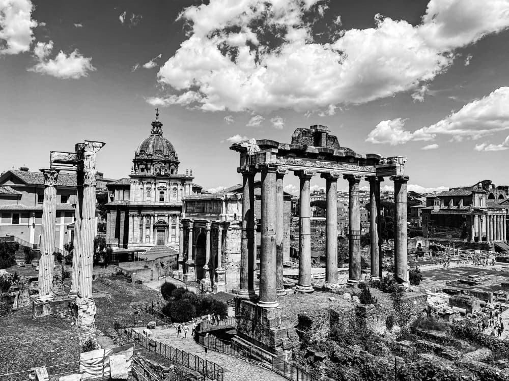 Roman Forum Ruins by Patrick Muthui — canvas wall art
