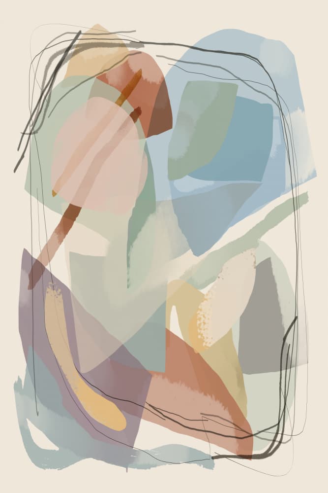 Fluid Organic Shapes by cartissi — canvas wall art