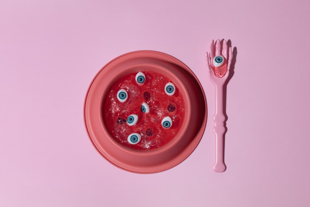 Spooky Eyeball Dessert by Julia Ramiro — canvas wall art