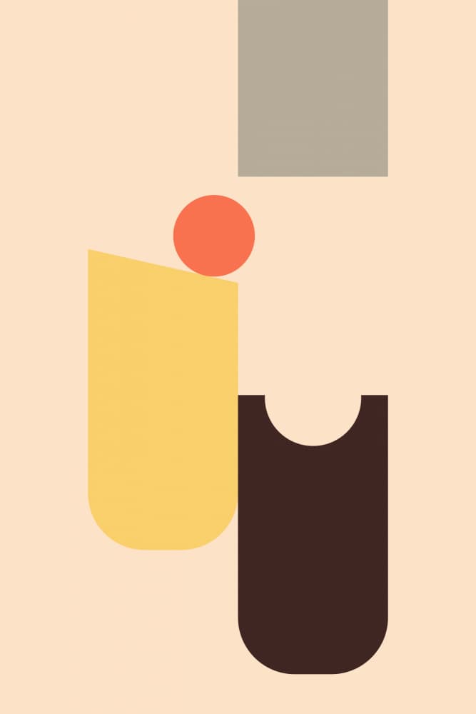 Geometric Balance by Vesuvik Designs — canvas wall art