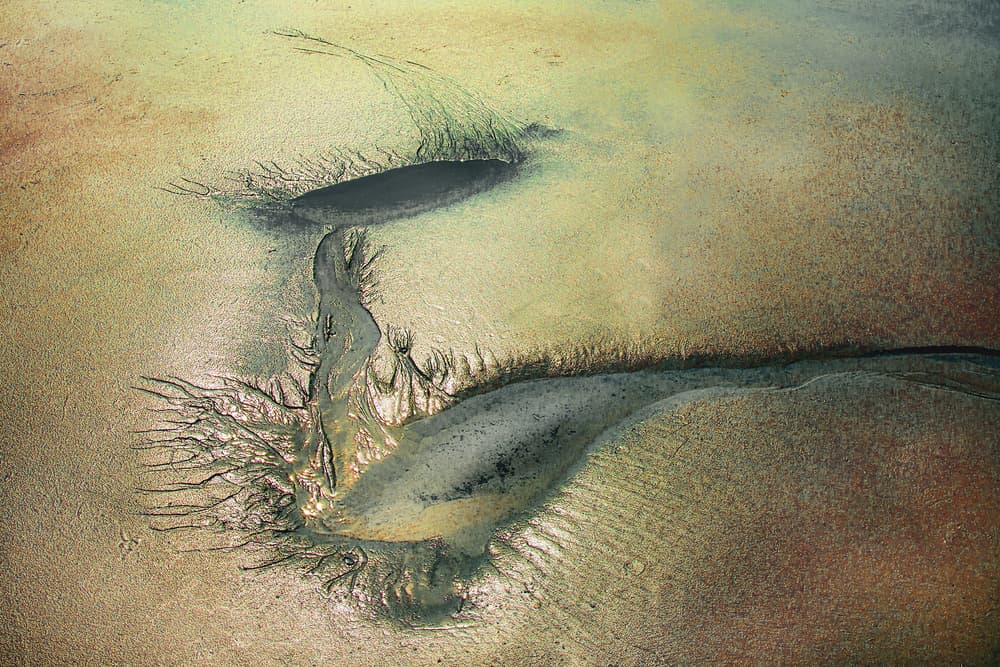 Sand pattern by Nel Talen — canvas wall art