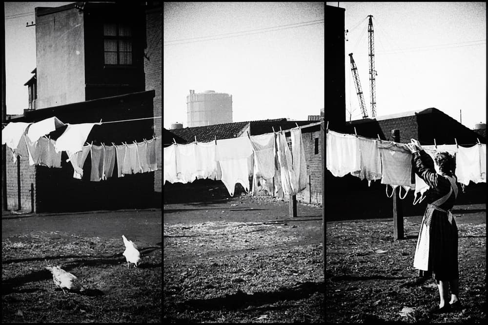 Urban Laundry Day by Holger Droste — canvas wall art