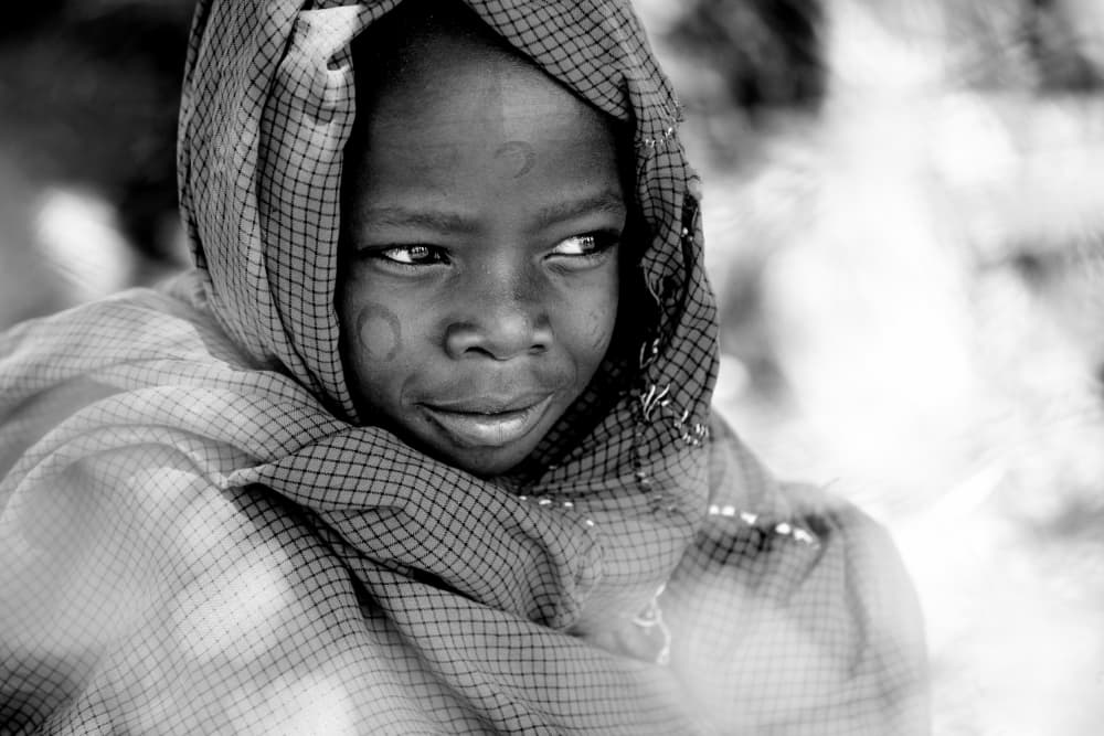 Thoughtful Child Portrait by Goran Jovic — canvas wall art