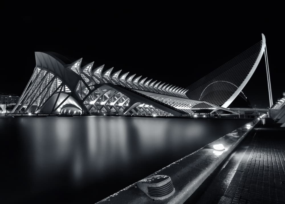Modern City Night Reflections by Gerard Jonkman — canvas wall art