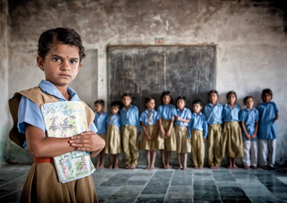 Determined School Girl by Ahmed Abdulazim — canvas wall art