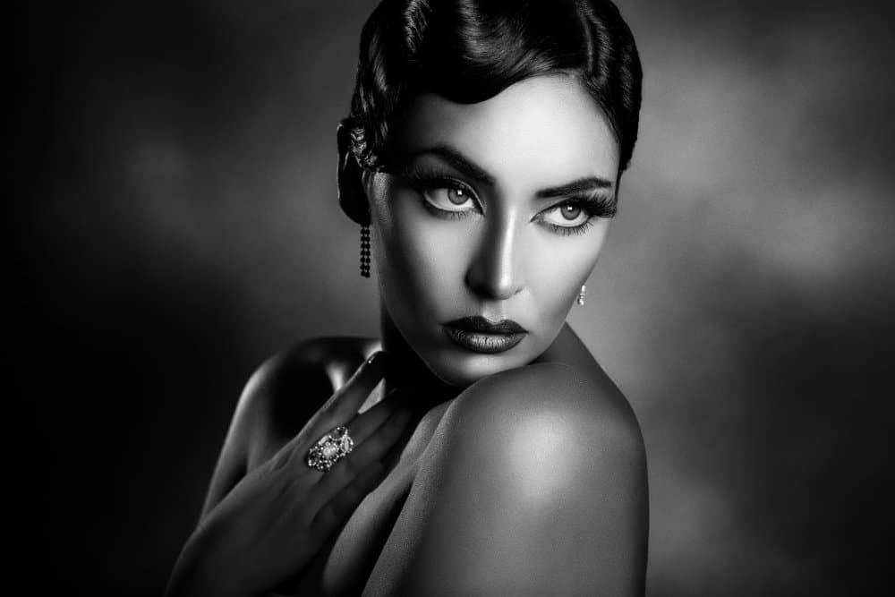 Elegant Glamor Portrait by Peppe Tambè — canvas wall art